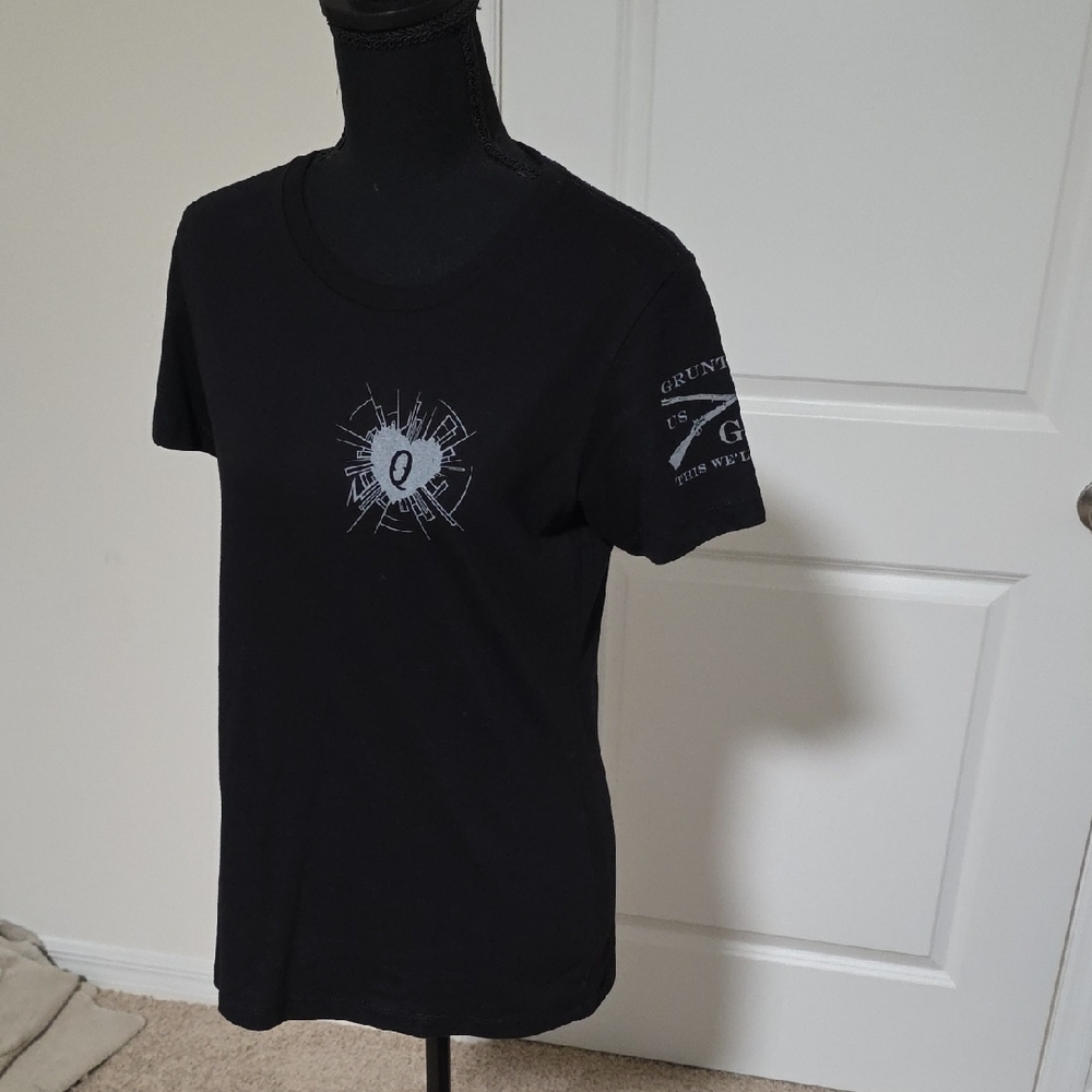 Grunt Style Black T-Shirt with White Logo
